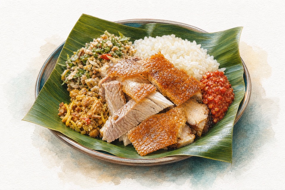 바비 굴링을 보여주는 색연필 여행 삽화